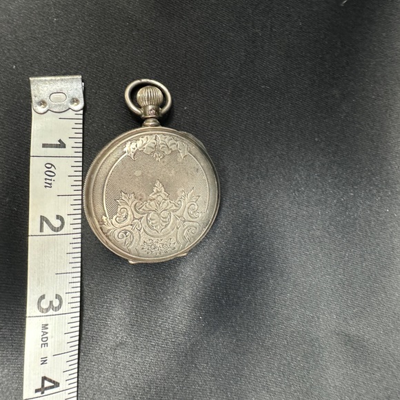 Antique 1800’s Coin Silver pocket watch am watch Waltham Massachusetts engraved - Picture 13 of 14